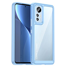 Carcasa Bumper Funda Silicona Transparente M06 para Xiaomi Mi 12S 5G Azul