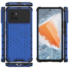 Carcasa Bumper Funda Silicona Transparente M07 para Vivo iQOO 9 Pro 5G Azul