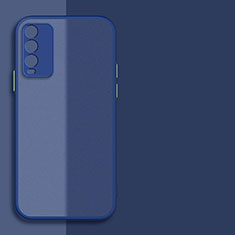 Carcasa Bumper Funda Silicona Transparente P01 para Xiaomi Redmi Note 9 4G Azul