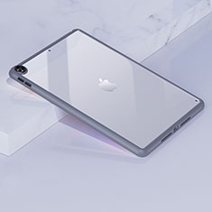 Carcasa Bumper Funda Silicona Transparente para Apple iPad 10.2 (2019) Gris Lavanda