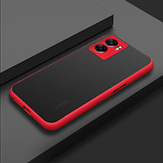 Carcasa Bumper Funda Silicona Transparente para OnePlus Nord N300 5G Rojo