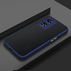 Carcasa Bumper Funda Silicona Transparente para Oppo A1 Pro 5G Azul