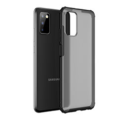 Carcasa Bumper Funda Silicona Transparente para Samsung Galaxy A03s Negro