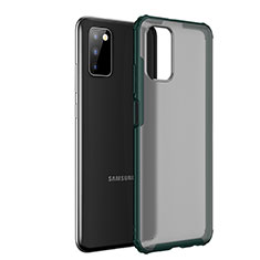 Carcasa Bumper Funda Silicona Transparente para Samsung Galaxy A03s Verde