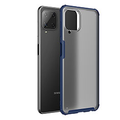 Carcasa Bumper Funda Silicona Transparente para Samsung Galaxy A22 4G Azul