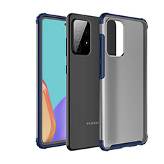 Carcasa Bumper Funda Silicona Transparente para Samsung Galaxy A52 5G Azul