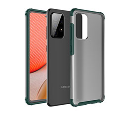 Carcasa Bumper Funda Silicona Transparente para Samsung Galaxy A72 5G Verde