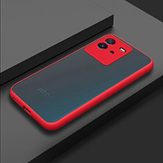 Carcasa Bumper Funda Silicona Transparente para Vivo iQOO Neo6 SE 5G Rojo