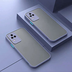 Carcasa Bumper Funda Silicona Transparente para Xiaomi Poco F4 5G Gris Lavanda