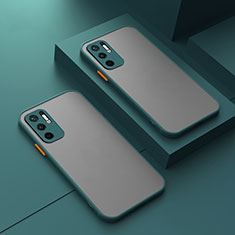 Carcasa Bumper Funda Silicona Transparente para Xiaomi Redmi Note 10T 5G Verde Noche