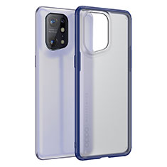 Carcasa Bumper Funda Silicona Transparente W01L para Oppo Find X5 5G Azul