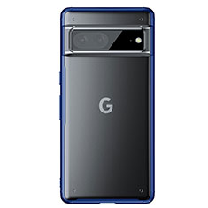 Carcasa Bumper Funda Silicona Transparente WL1 para Google Pixel 7 5G Azul