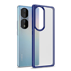 Carcasa Bumper Funda Silicona Transparente WL1 para Huawei Honor 70 Pro 5G Azul