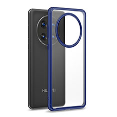 Carcasa Bumper Funda Silicona Transparente WL1 para Huawei Mate 50 Pro Azul