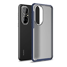 Carcasa Bumper Funda Silicona Transparente WL1 para Huawei P50 Pro Azul