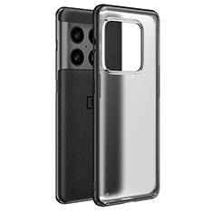 Carcasa Bumper Funda Silicona Transparente WL1 para OnePlus 10 Pro 5G Negro