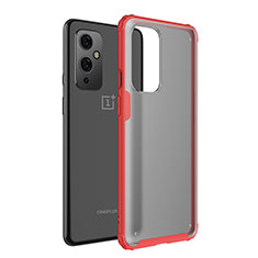 Carcasa Bumper Funda Silicona Transparente WL1 para OnePlus 9 5G Rojo