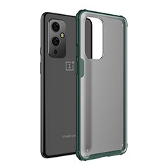 Carcasa Bumper Funda Silicona Transparente WL1 para OnePlus 9 5G Verde