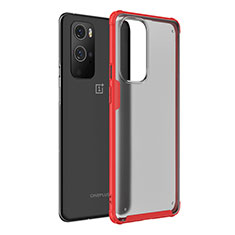 Carcasa Bumper Funda Silicona Transparente WL1 para OnePlus 9 Pro 5G Rojo