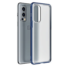 Carcasa Bumper Funda Silicona Transparente WL1 para OnePlus Nord 2 5G Azul