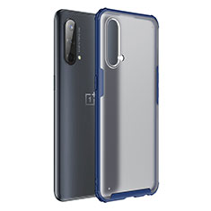 Carcasa Bumper Funda Silicona Transparente WL1 para OnePlus Nord CE 5G Azul