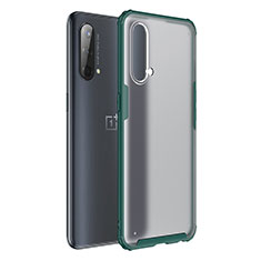 Carcasa Bumper Funda Silicona Transparente WL1 para OnePlus Nord CE 5G Verde