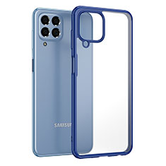 Carcasa Bumper Funda Silicona Transparente WL1 para Samsung Galaxy M33 5G Azul
