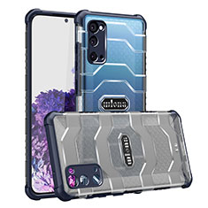 Carcasa Bumper Funda Silicona Transparente WL1 para Samsung Galaxy S20 5G Azul Real