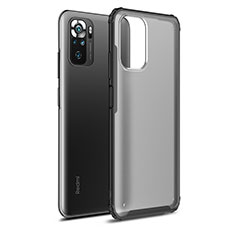 Carcasa Bumper Funda Silicona Transparente WL1 para Xiaomi Poco M5S Negro