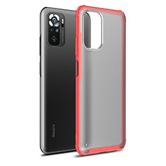 Carcasa Bumper Funda Silicona Transparente WL1 para Xiaomi Poco M5S Rojo