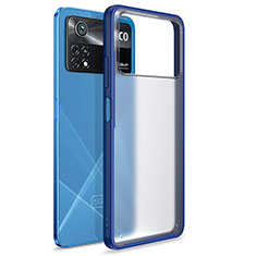 Carcasa Bumper Funda Silicona Transparente WL1 para Xiaomi Poco X4 Pro 5G Azul