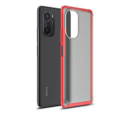 Carcasa Bumper Funda Silicona Transparente WL1 para Xiaomi Redmi K40 Pro 5G Rojo