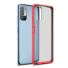 Carcasa Bumper Funda Silicona Transparente WL1 para Xiaomi Redmi Note 10 5G Rojo