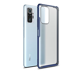 Carcasa Bumper Funda Silicona Transparente WL1 para Xiaomi Redmi Note 10 Pro 4G Azul