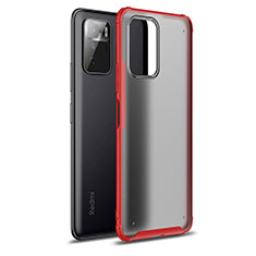 Carcasa Bumper Funda Silicona Transparente WL1 para Xiaomi Redmi Note 10 Pro 5G Rojo