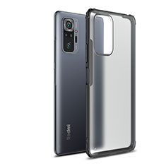 Carcasa Bumper Funda Silicona Transparente WL1 para Xiaomi Redmi Note 10 Pro Max Negro