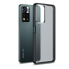 Carcasa Bumper Funda Silicona Transparente WL1 para Xiaomi Redmi Note 11 Pro+ Plus 5G Negro