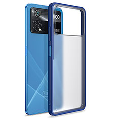 Carcasa Bumper Funda Silicona Transparente WL1 para Xiaomi Redmi Note 11E Pro 5G Azul