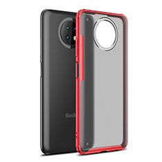 Carcasa Bumper Funda Silicona Transparente WL1 para Xiaomi Redmi Note 9T 5G Rojo