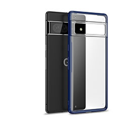 Carcasa Bumper Funda Silicona Transparente WL2 para Google Pixel 7 5G Azul