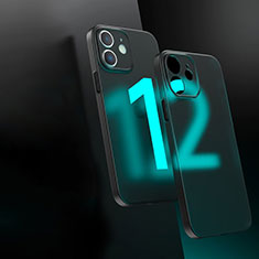 Carcasa Bumper Funda Silicona Transparente WT1 para Apple iPhone 12 Mini Negro