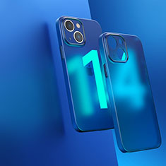 Carcasa Bumper Funda Silicona Transparente WT1 para Apple iPhone 14 Azul