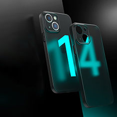 Carcasa Bumper Funda Silicona Transparente WT1 para Apple iPhone 14 Negro