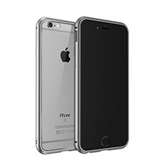 Carcasa Bumper Lujo Marco de Aluminio para Apple iPhone 6S Gris