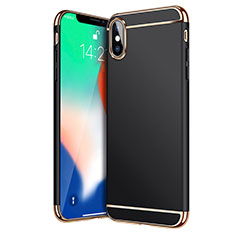 Carcasa Bumper Lujo Marco de Metal y Plastico C02 para Apple iPhone Xs Max Negro