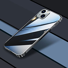 Carcasa Bumper Lujo Marco de Metal y Plastico Funda JL3 para Apple iPhone 14 Plus Negro