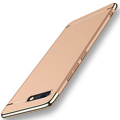 Carcasa Bumper Lujo Marco de Metal y Plastico Funda M01 para Huawei Honor View 10 Oro