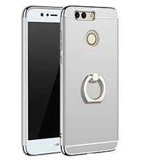 Carcasa Bumper Lujo Marco de Metal y Plastico Funda M01 para Huawei Nova 2 Plus Plata