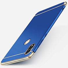 Carcasa Bumper Lujo Marco de Metal y Plastico Funda M01 para Huawei P Smart (2019) Azul