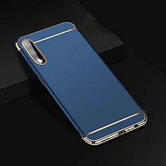 Carcasa Bumper Lujo Marco de Metal y Plastico Funda M01 para Huawei Y9 Prime (2019) Azul